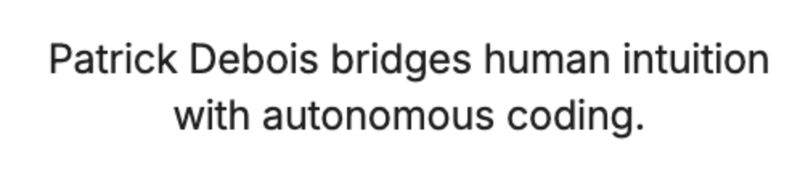 AI&rsquo;s one-line summary of my career